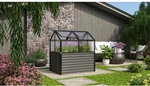 VITAVIA Hochfr&uuml;hbeet &raquo;Zola&laquo;, BxLxH: 89 x 126,7 x 134,5 cm, Zincalume&reg; - schwarz