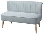 HOMCOM Sofa, Breite: 117 cm, 2-Sitzer, inklusive Auflagen - gruen