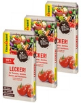 FLORAGARD Tomaten- und Gem&uuml;seerde &raquo;Bio&laquo;, 3 x 20 L, torffrei - braun