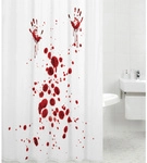 Sanilo Duschvorhang, Polyester, Blood Hands - weiss