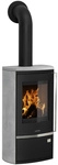 JUSTUS Kaminofen &raquo;Reno R&laquo;, schwarz/grau, Speckstein, 6 kW, Dauerbrand geeignet