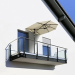 SCHNEIDER SCHIRME Balkonschirm &raquo;Salerno Mezza&laquo;, Breite: 150cm, U-f&ouml;rmig,