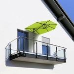 SCHNEIDER SCHIRME Balkonschirm &raquo;Salerno Mezza&laquo;, Breite: 150cm, U-f&ouml;rmig,