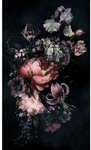 SCH&Ouml;NER WOHNEN KOLLEKTION Vliestapete, Rosen, Blumen, Bl&auml;tter, schwarz/rosa
