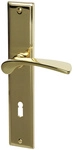 ALPERTEC Langschild-Garnitur &raquo;Nelson&laquo;, Messing - goldfarben