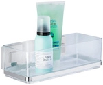 WENKO Wandablage &raquo;Quadro&laquo;, Edelstahl/Kunststoff, silberfarben - transparent