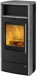 FIREPLACE Kaminofen &raquo;Torino&laquo;, grau, Speckstein, 6 kW, Dauerbrand geeignet - schwarz