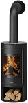 JUSTUS Kaminofen &raquo;Mino 2.0&laquo;, transparent, Glas, 5,5 kW - schwarz