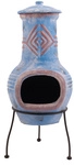 Redfire Gartenkamin &raquo;Colima&laquo;, &Oslash; 36 cm, Keramik, blau/rot