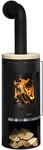 JUSTUS Kaminofen &raquo;Faro 2.0&laquo;, sandstein, Sandstein, 6 kW - schwarz