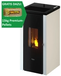 PEGASO Pelletofen &raquo;Vera 7&laquo;, wei&szlig;, Stahl, 7 kW - weiss