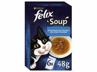 felix Katzen-Nassfutter »Felix Soup«, Fisch, 6 x 48g