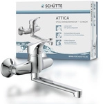 SCH&Uuml;TTE Sp&uuml;ltischarmatur &raquo;Attica&laquo;, Messing, gl&auml;nzend, &frac12;" und &frac34;" - silberfarben