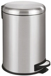 WENKO Abfalleimer &raquo;LEMAN&laquo;, Trittmechanismus, 20 l, Kunststoff/rostfreier Stahl -