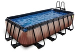 EXIT Toys Pool &raquo;Wood Pools&laquo;, Breite: 250 cm, 7020 l, braun