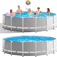 INTEX Rundpool "Prism Rondo", Rund, BxH: 457x122 cm, hellgrau grau