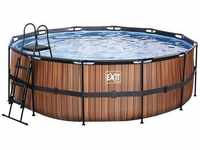 EXIT Toys Pool »Wood Pools«, Ø: 427 cm, 14758 l, braun