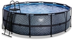 EXIT Toys Pool &raquo;Stone Pools&laquo;, &Oslash;: 427 cm, 14758 l, grau