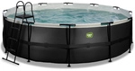 EXIT Toys Pool &raquo;Black Leather Pools&laquo;, &Oslash;: 488 cm, 19330 l, schwarz
