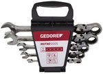 GEDORE red Gelenk-Ringratschenmaulschl&uuml;ssel-Satz, Satz SW8-19mm - silberfarben