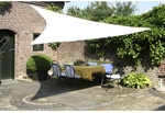 FLORACORD Dreiecksonnensegel, Breite: 360 cm - weiss