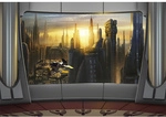 KOMAR Papiertapete &raquo;STAR WARS Coruscant View&laquo;, Breite 368 cm - bunt
