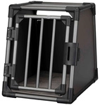 TRIXIE Transportbox, S, 48x56x61 cm, Aluminium graphit - grau