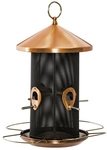 SIENA GARDEN Vogelfutters&auml;ule &raquo;Feeder Copper Line&laquo;, Kupfer, kupferfarben - braun