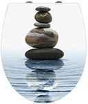 WENKO WC-Sitz &raquo;Meditation&laquo;, Duroplast, oval, mit Softclose-Funktion - bunt