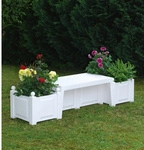 KHW Gartenbank &raquo;Berlin&laquo;, Kunststoff, 2-Sitzer, BxHxT: 174 x 41 x 49 cm - weiss