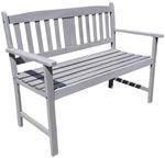GARDEN PLEASURE Bank, Eukalyptusholz, BxHxT: 110 x 86 x 56,5 cm - grau
