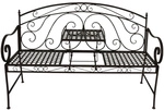 GARDEN PLEASURE Bank, Schmiedeeisen, BxHxT: 146 x 96 x 53 cm - grau