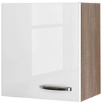 Flex-Well H&auml;ngeschrank &raquo;Valero&laquo;, Hochglanz Wei&szlig;/Sonoma Eiche, wei&szlig;,