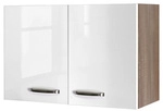 Flex-Well H&auml;ngeschrank &raquo;Valero&laquo;, Hochglanz Wei&szlig;/Sonoma Eiche, wei&szlig;,