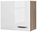 Flex-Well H&auml;ngeschrank &raquo;Valero&laquo;, Hochglanz Wei&szlig;/Sonoma Eiche, wei&szlig;,
