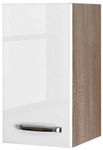 Flex-Well H&auml;ngeschrank &raquo;Valero&laquo;, Hochglanz Wei&szlig;/Sonoma Eiche, wei&szlig;,