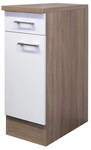 Flex-Well K&uuml;chenunterschrank &raquo;Samoa&laquo;, Sonoma Eichefarben / wei&szlig; - weiss
