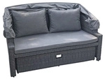 GARDEN PLEASURE Gartensofa &raquo;MONTE CARLO&laquo;, Stahl, inkl. Auflagen, BxHxT: 144 x 74 x