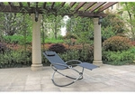 GARDEN PLEASURE Schaukelliege &raquo;Milos&laquo;, Stahl, schwingend - grau
