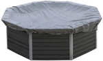 GRE Winterabdeckplane, Breite: 275 cm, Polyvinylchlorid (PVC) - grau