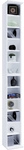 VCM Regal &raquo;Bigol&laquo;, BxHxL: 20 x 180 x 21 cm, Holzwerkstoff - weiss