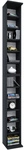 VCM Regal &raquo;Bigol&laquo;, BxHxL: 20 x 180 x 21 cm, Holzwerkstoff - schwarz