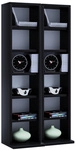 VCM Regal &raquo;Milano&laquo;, BxHxL: 20 x 91,8 x 42 cm, Holzwerkstoff - schwarz