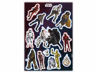 KOMAR Dekosticker »Star Wars Heroes Villains«, BxH: 50 x 70 cm - bunt