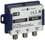 SCHWAIGER SAT-Umschaltbox, Silber, Metall, Satellitenanschluss - silberfarben