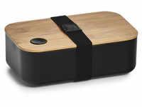 ZELLER Lunch-Box, Polypropylen/Bambus/Silikon - schwarz