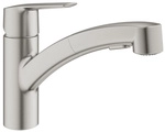 GROHE Sp&uuml;ltischbatterie &raquo;Start&laquo;, flacher Auslauf, ausziehbare Sp&uuml;lbrause -