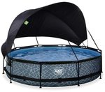 EXIT Toys Pool &raquo;Stone Pools&laquo;, &Oslash;: 380 cm, 6125 l, grau