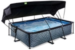 EXIT Toys Pool "Stone Pools", Breite: 251 cm, 3700 l, grau