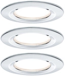 PAULMANN Einbauleuchte &raquo;Nova Coin&laquo;, 6,5 W, Einbautiefe: 7,5 cm - silberfarben
